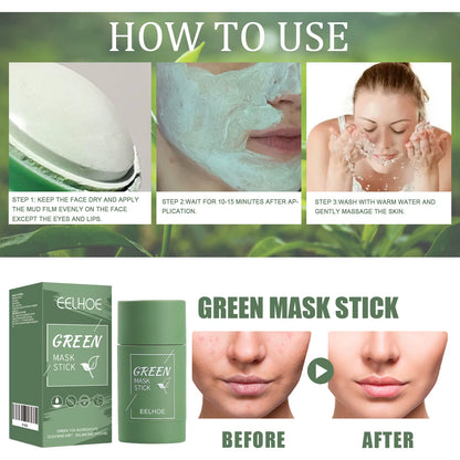 Revitalize Your Skin with the Green Tea Mask Stick - Oil Control & Pore Shrinking Treatment